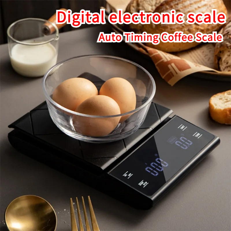 Home Cooking Electric - 3kg/0.01g Precision Kitchen Scale with Timer-Digital