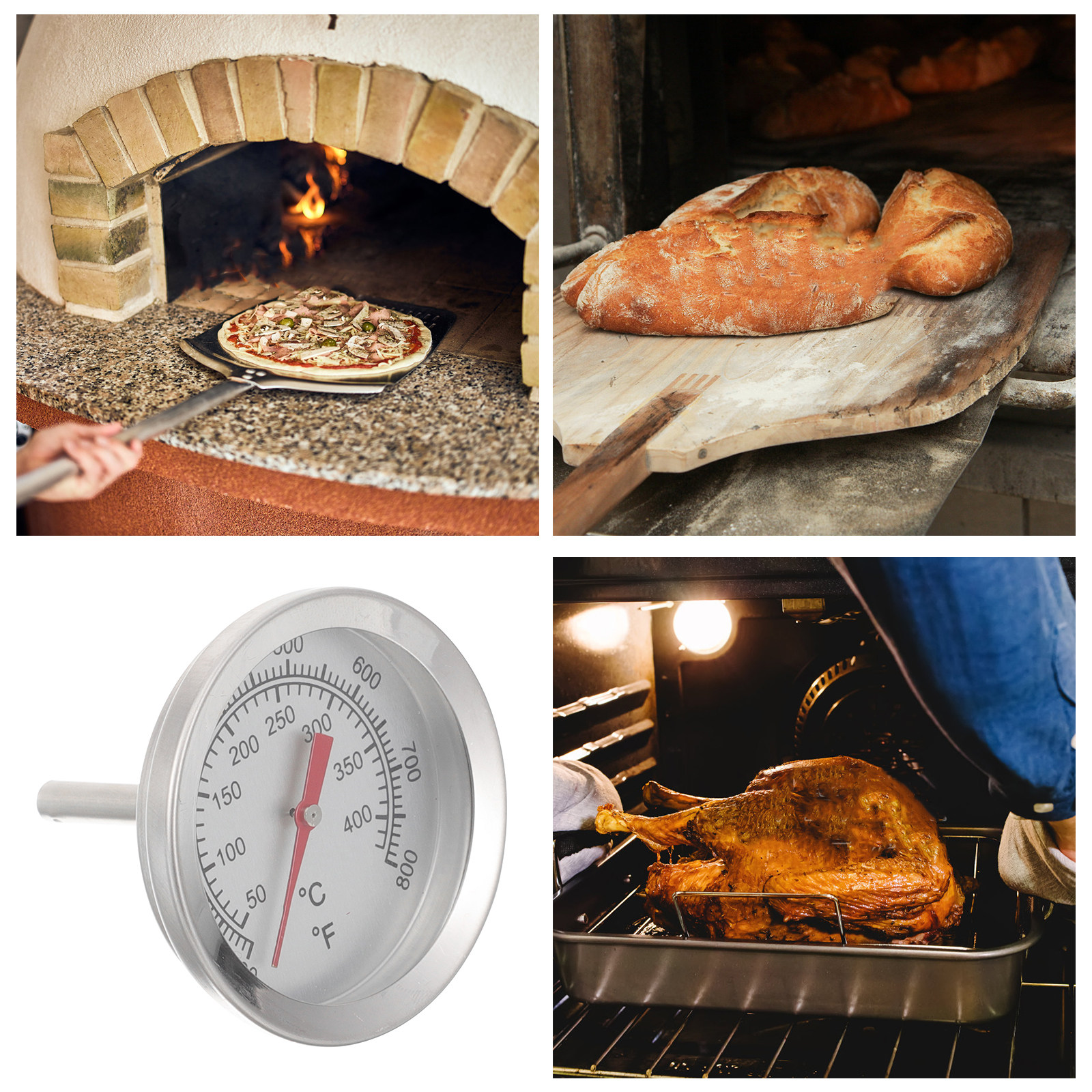 Large Dial Oven Thermometer St - مراجعة Home Cooking Electric وسعره