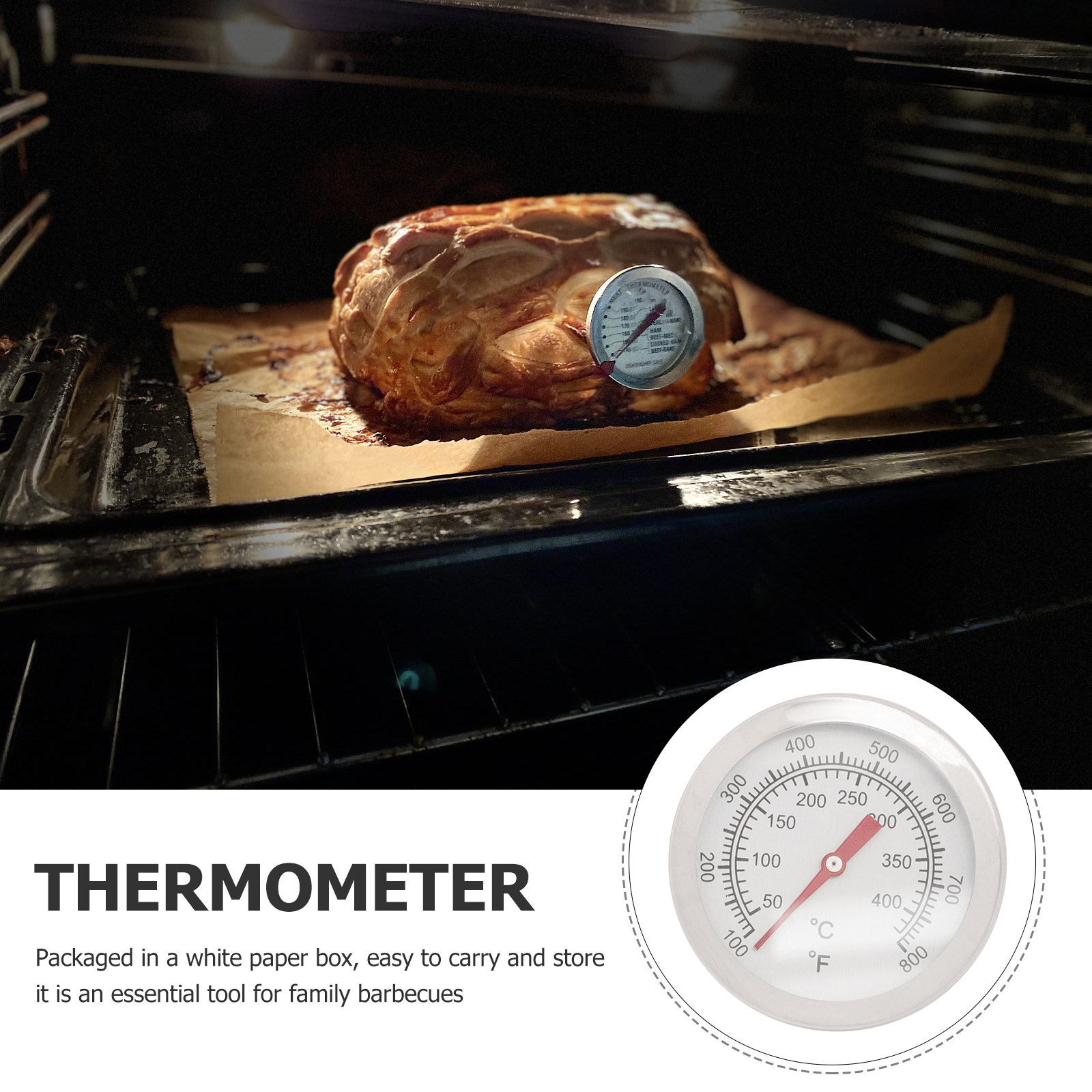 Large Dial Oven Thermometer St - مراجعة Home Cooking Electric وسعره