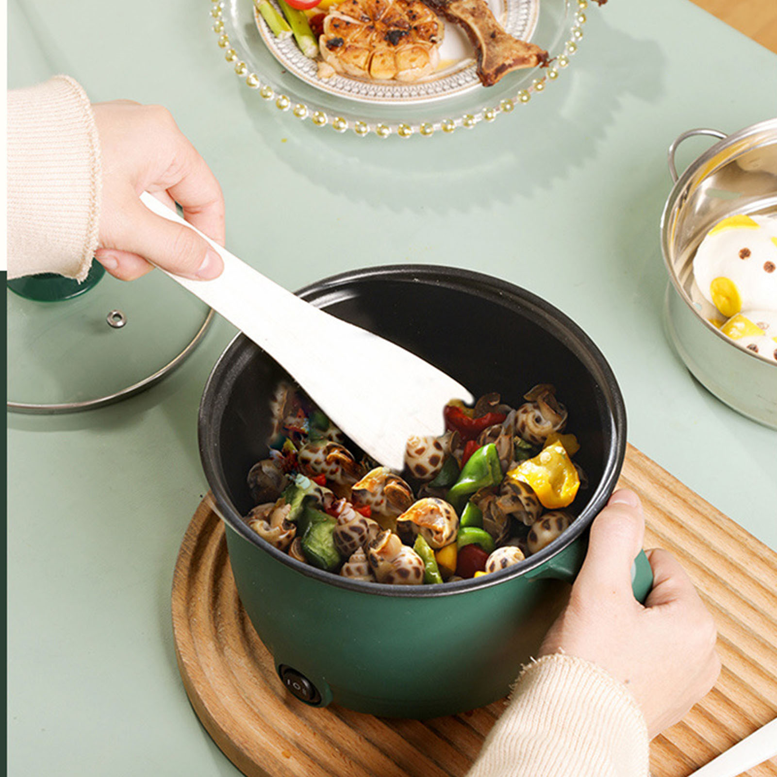 Electric Cooking Pot 1.5L 600W - مراجعة Home Cooking Electric وسعره